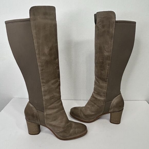 SoftWalk Womens Katia Leather Almond Toe Knee High Heel Boots Size 7.5 - Picture 6 of 9
